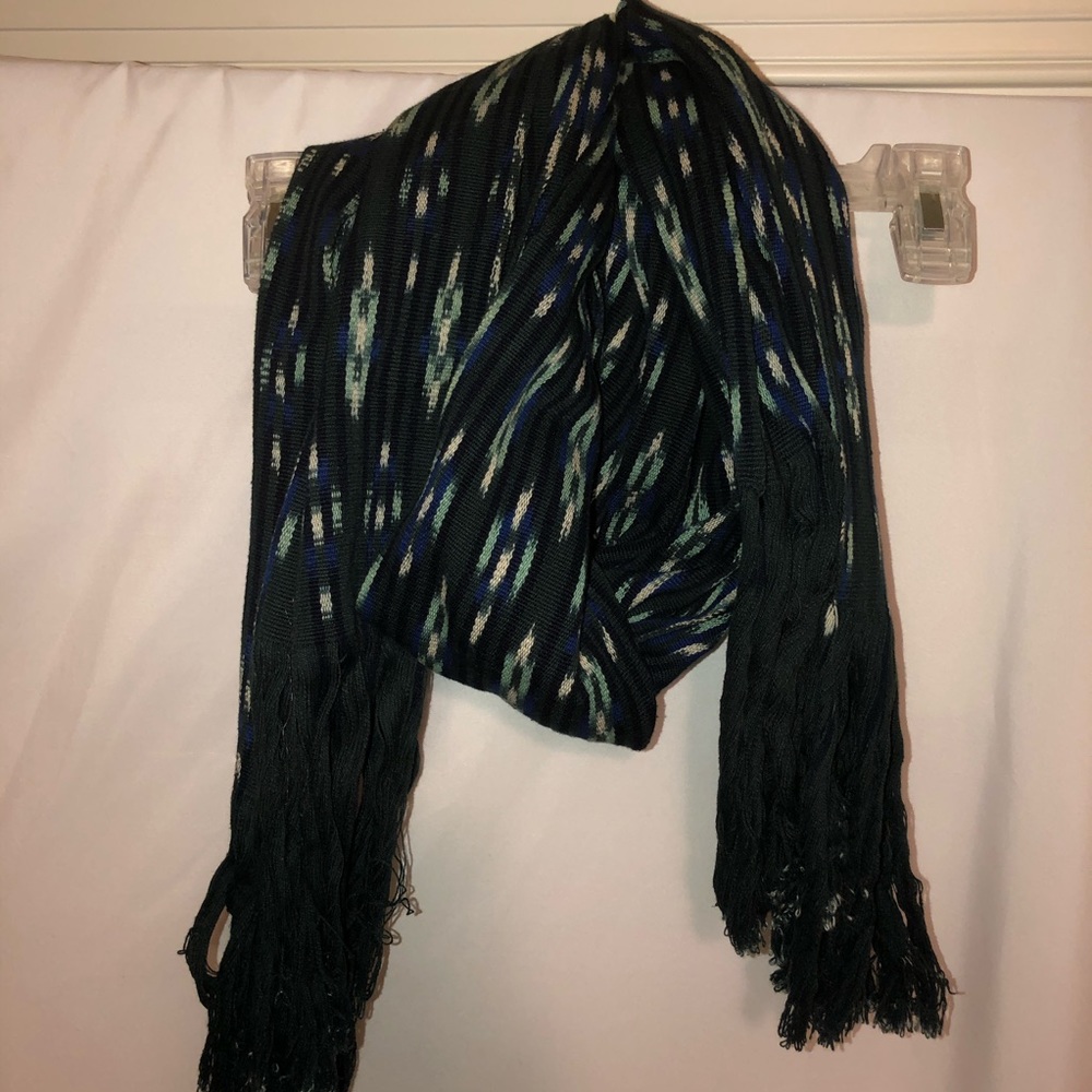 Green and Blue Thick Scarf